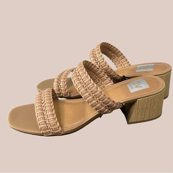 Sz 10 DV Dolce Vita Tan Santana Open Toe Sandals NWT $78 MSRP - Picture 1 of 12